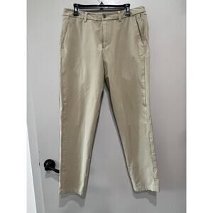 Lululemon Men’s Commission Pant Slim Office Golf Canvas Toffino Sand Size 34